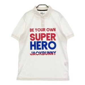 【1円】JACK BUNNY ジャックバニー 半袖ポロシャツ ホワイト系 6 [240101068971] メンズ