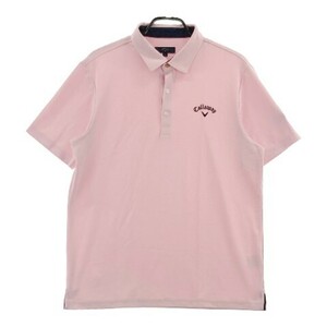 [1 jpy ]CALLAWAY Callaway polo-shirt with short sleeves pink series LL [240101074274] men's 