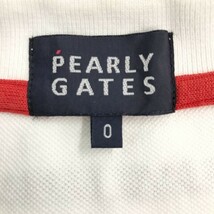 PEARLY GATES パーリーゲイツ 半袖ポロシャツ ワッペン ホワイト系 0 [240001821768] ゴルフウェア レディース_画像5