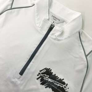 【1円】LANVIN SPORT ランバン スポール ハーフジップ 半袖Tシャツ ホワイト系 38 [240001875767] レディースの画像3