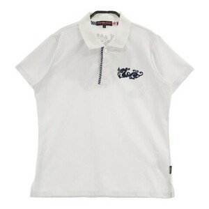 [1 jpy ]DANCE WITH DRAGON Dance With Dragon polo-shirt with short sleeves Dragon spangled white group 3 [240001876008] lady's 