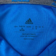 【1円】ADIDAS GOLF アディダスゴルフ 2022年モデル 半袖ポロシャツ 総柄 ブルー系 O [240001990570] メンズ_画像4