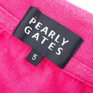 【1円】PEARLY GATES パーリーゲイツ 半袖ポロシャツ ネイビー系 5 [240101058015] メンズの画像5