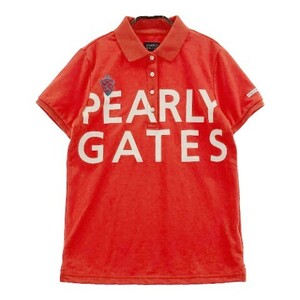 【1円】PEARLY GATES パーリーゲイツ 半袖ポロシャツ レッド系 1 [240101060678] レディース