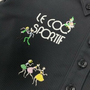 【1円】LE COQ GOLF ルコックゴルフ 半袖ポロシャツ 刺繍 ブラック系 M [240101068287] レディースの画像4