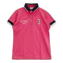 【1円】ADIDAS GOLF アディダスゴルフ 半袖ポロシャツ ピンク系 L [240101072276] レディース_画像1