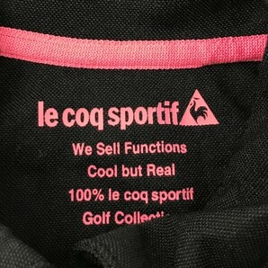【1円】LE COQ GOLF ルコックゴルフ 半袖ポロシャツ 刺繍 ブラック系 M [240101073638] レディースの画像6