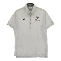 【1円】LE COQ GOLF ルコックゴルフ 半袖ポロシャツ グレー系 L [240101079952] メンズ_画像1