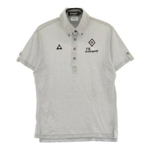 【1円】LE COQ GOLF ルコックゴルフ 半袖ポロシャツ グレー系 L [240101079952] メンズ