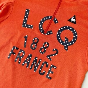 【1円】LE COQ GOLF ルコックゴルフ ハーフジップ 半袖Tシャツ オレンジ系 L [240101082024] レディースの画像3