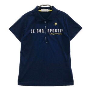 【1円】LE COQ GOLF ルコックゴルフ 2022年モデル 半袖ポロシャツ ネイビー系 L [240101082909] レディース