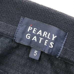 【1円】PEARLY GATES パーリーゲイツ 053-0260005 ×PEANUTS 半袖ポロシャツ ネイビー系 5 [240101085634] メンズの画像5