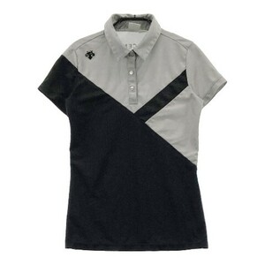 [1 jpy ]DESCENTE GOLF Descente Golf polo-shirt with short sleeves gray series S [240101091986] lady's 