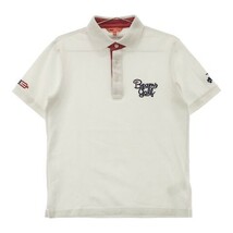 【1円】BEAMS GOLF ビームスゴルフ 半袖ポロシャツ ホワイト系 S [240101097306] メンズ_画像1