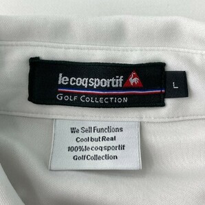 【1円】LE COQ GOLF ルコックゴルフ 半袖ポロシャツ ブロックチェック柄 ホワイト系 L [240101097517] メンズの画像5