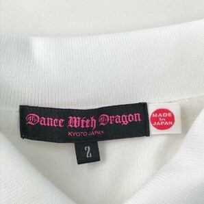 【1円】DANCE WITH DRAGON ダンスウィズドラゴン 半袖ポロシャツ ニコちゃん刺繍 ホワイト系 2 [240101098960] レディースの画像5