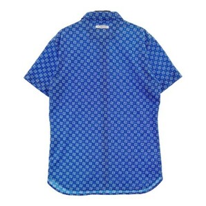 【1円】ST ANDREWS セントアンドリュース 半袖ポロシャツ 総柄 ブルー系 M [240101101397] メンズの画像2