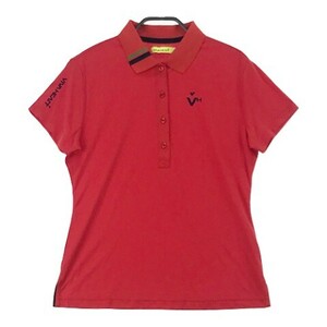 VIVA HEART ビバハート 半袖ポロシャツ レッド系 42 [240001997930] ゴルフウェア レディース