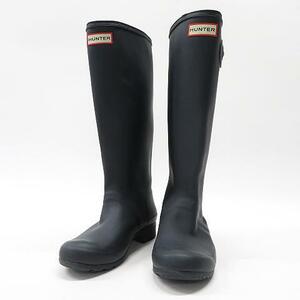 HUNTER Hunter long rain boots navy series EU 37 [240001783162] lady's 