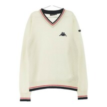 KAPPA GOLF カッパゴルフ Vネックニットセーター ホワイト系 M [240001780172] ゴルフウェア レディース_画像1