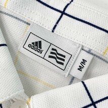 ADIDAS GOLF アディダスゴルフ 半袖ポロシャツ チェック柄 ホワイト系 M [240101074062] レディース_画像4