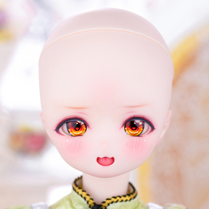 M&W ★DDH-22(セミホワイト肌)カスタムヘッド+レジンアイ2種+舌パーツ2種★※ソフビ難ありの画像10