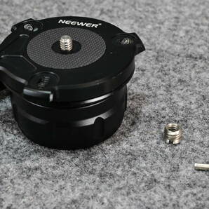 【中古】NEEWER 三脚レベリングベース 耐荷重:12kg ボールの直径:69mm ベースの直径:60mmの画像8