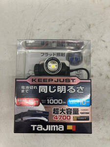 【未使用品】Tajima(タジマ) LEDヘッドライト ブースト最大1000lm 専用充電池セット KJS100A-B47 IT6K9QINA4UK