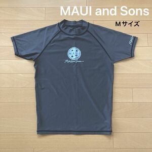 MAUI and Sons マウイアンドサンズ ラッシュガード 半袖　メンズ Mサイズ グレー