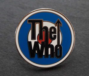 PIN青白赤WH円■pin collection■新品『 The Who』■ピンバッジ バッチ■イギリス ロックバンド.Music　ラウンデル