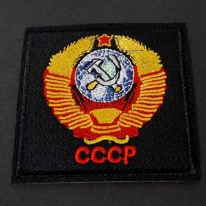 《黒正方形CP穀物地球》■新品 『CCCP』ソ連 ソビエト 刺繍ワッペン激渋◎映画 ムービー アニメ 音楽 ミュージック◆■洋服・衣類・衣服DIY