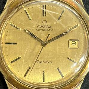 0001-0309 1円出品 時計 腕時計 OMEGA オメガ GENEVE ジュネーブ デイト AUTOMATIC 自動巻き 不動品 稼動未確認の画像2