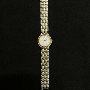 0002-0346 1円出品 時計 腕時計 ORIENT オリエント MON BIJOU モンビジュ 18K SS GP D80252-00 クォーツ 不動品 稼動未確認の画像3