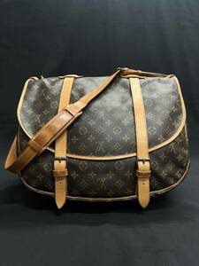 0002-0324 1円出品 Louis Vuitton ルイヴィトン LV モノグラム バッグ ショルダー 斜め掛け ソミュール 43 M42242/SL0931