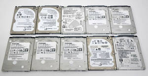 10個セット 2.5インチ　7mm厚 HDD 1TB SATA 【動作確認済み】