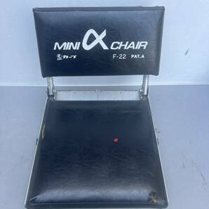 MINI α CHAIR F-22 釣り台 ヘラ台 ミニ アルファ チェア 中古 の画像1