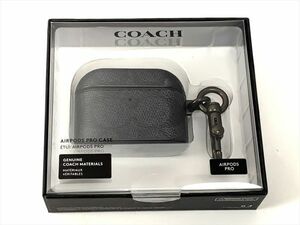0l1k43W054 [ new goods [ unopened ]COACH AirPods Pro for hard case R21H045K signature black SIGNATURE Black earphone cover Coach 