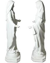 聖母マリア 聖母マリア祝福された母の彫刻 聖母マリアのカトリック像 高さ約30cm_画像2