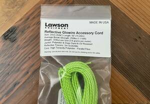 LAWSON EQUIPMENT Reflective Glowire Cord Lime 15m Lawson equipment lifrektibpala code UL Ultra light 