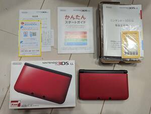 動作品　外箱付き　Nintendo　任天堂　ニンテンドー　3DSLL　本体　レッド　SPR-001　-N12-