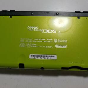 動作品 Nintendo 任天堂 ニンテンドー NEW 3DSLL 本体 ライム RED-001 -N18-の画像2