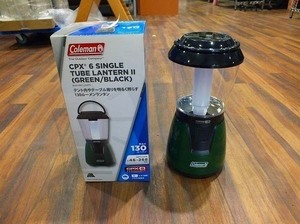 【質Banana】新品未使用品 コールマン/Coleman CPX6 シングルチューブランタン2 GREEN/BLACK (グリーン/ブラック) 130ルーメン ♪