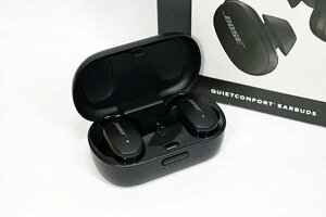 【質Banana】中古☆BOSE/ボーズ QUIET COMFORT EARBUDS 完全ワイヤレスイヤホン Bluetooth ノイズキャンセリング ブラック 防滴♪