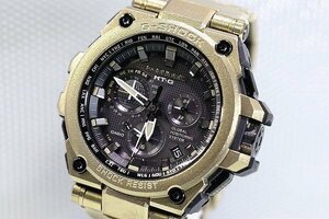 【質Banana】美品 CASIO G-SHOCK MTG-G1000RG-1AJR MT-G GPS ハイブリッド 電波ソーラー ゴールド 世界限定 700本 現品限り♪