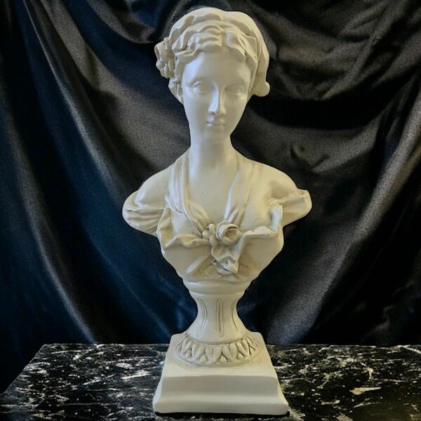 (P)銅像　アート　アンティーク　美術品　置物　女神　彫刻　インテリア　レトロ
