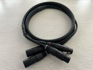  reference highest peak Luxman LUXMAN JPX-10000C XLR cable 1.25M LR pair high purity 6N conductor non twist structure made in Japan 