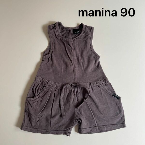 manina マニーナ ノースリーブ サロペット 90