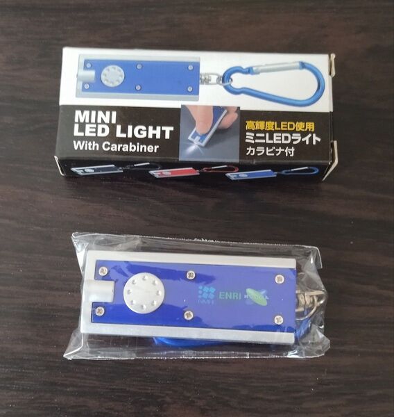 【非売品】各研究所ロゴ入り高輝度LED使用ミニLEDライト カラビナ付