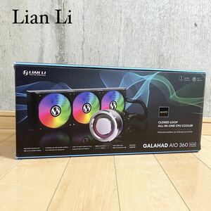 【未使用品】 Lian Li CPUクーラー アクセサリー Galahad AIO360 RGB ホワイト 白 クローズループ オールインワン PC パーツ CPU