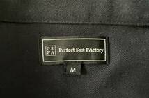 ★送料無料！新品Perfect Suit Factory イタリアンカラー　半袖ボタンダウンシャツ　濃紺★M_画像5